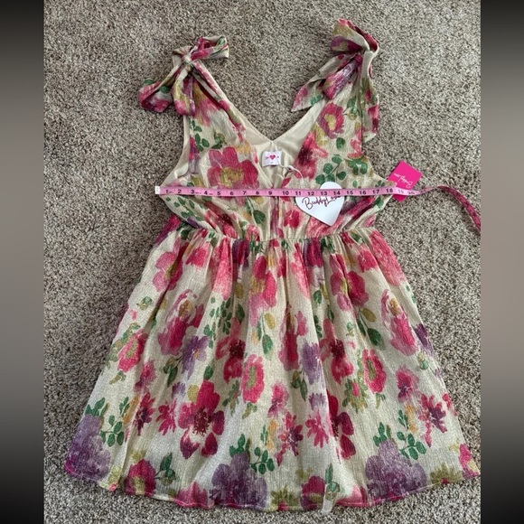 NWT BuddyLove MELANIE TIE-SHOULDER MINI DRESS - RASPBERRY ROSE 
Size Large - Picture 11 of 12